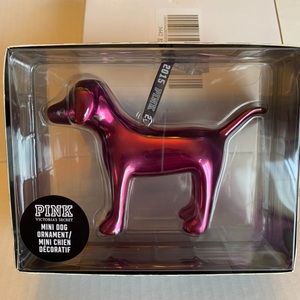 VS Pink 2015 mini dog Christmas ornament in box
